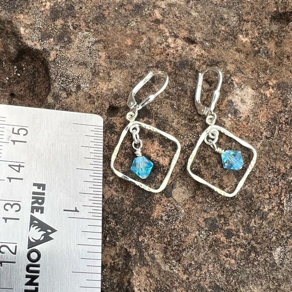 Handcrafted earrings with Swarovski crystal - Picture 4 of 5